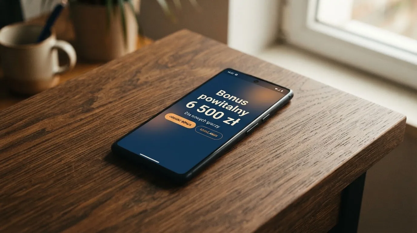 Ekran z warunkami bonusu powitalnego podczas rejestracji w kasynie online