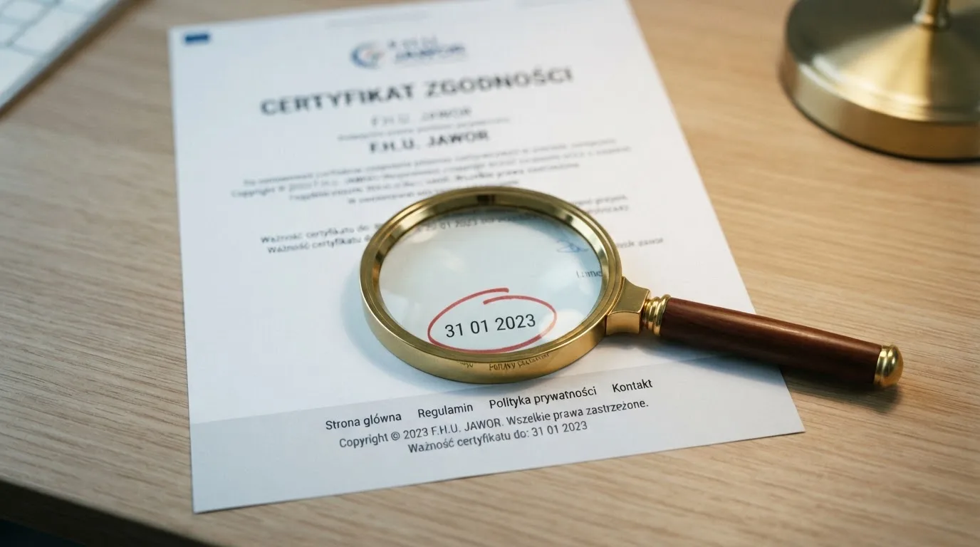Lupa nad stopką strony kasyna, w której zakreślono na czerwono stary numer licencji z Curaçao